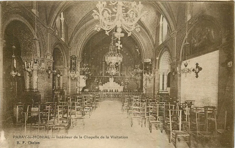 Paray-le-Monial — Innenansicht der Kapelle der Besuchung — B. F. Chalon - Vorderseite