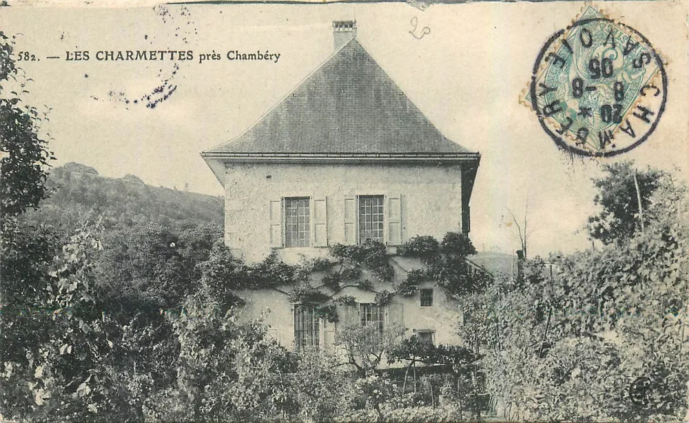 Les Charmettes perto de Chambéry — casa com telhado inclinado — editor não identificado, n° 582 - Frente