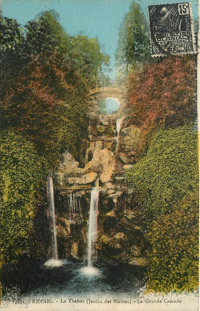 Rennes - Le Thabor (Jardin des Plantes) - La Grande Cascade - Vorderseite