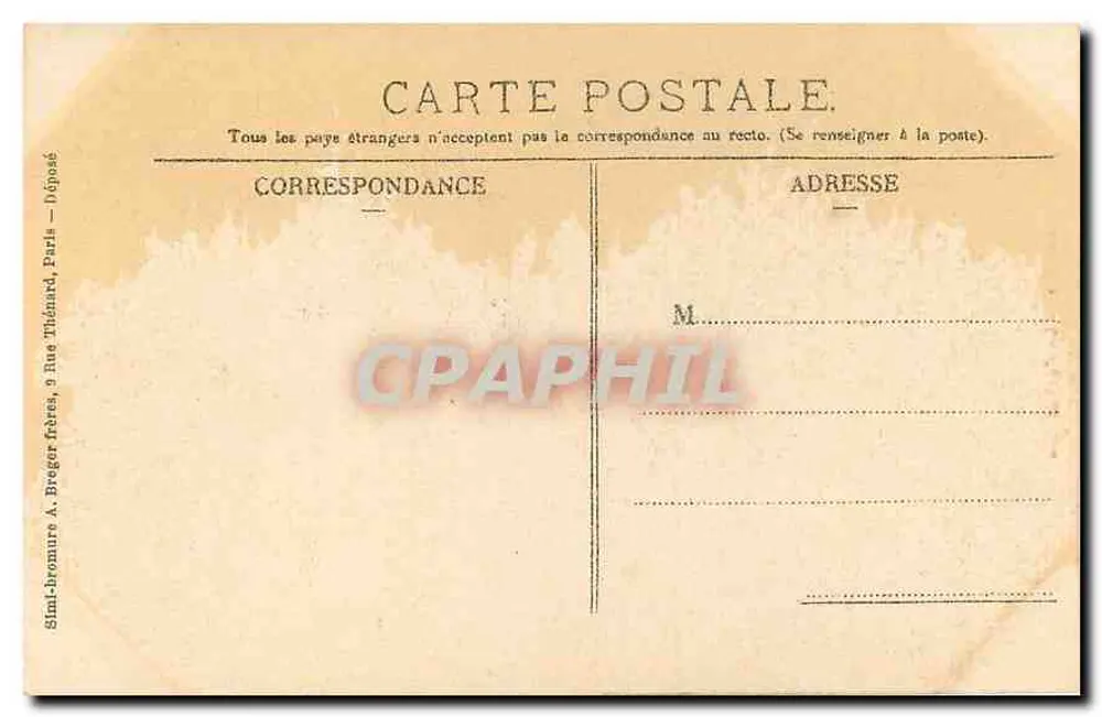 Rennes — A Catedral — Mme D. - Verso