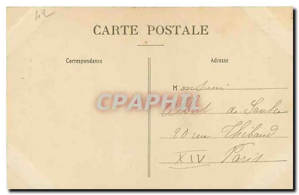 Rochetaillée — Ruine del Castello — Coll. J. Zauzg, edito da St-Etienne - Verso