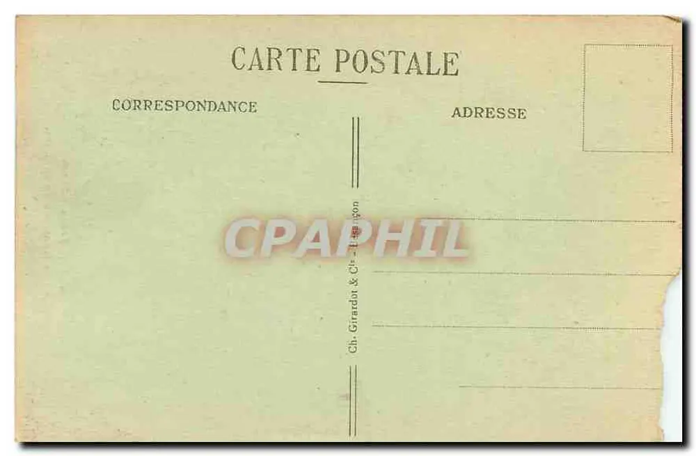 Frontiera Francese-Svizzera — Le Scale della Morte — Ch. Girardot & Cie, 1041 - Verso