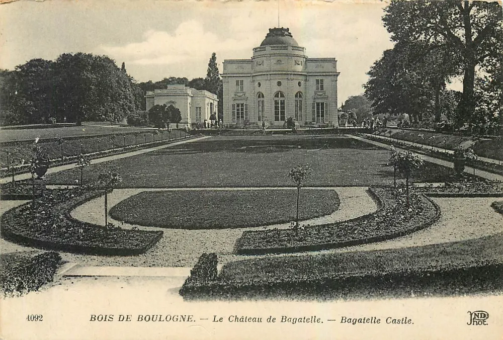 Bois de Boulogne — Le Château de Bagatelle — NDHOT - Recto