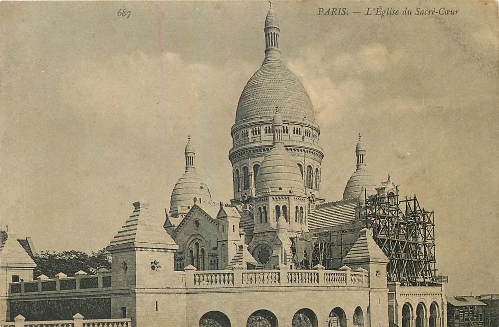 Paris — L'Église du Sacré-Cœur — Éditeur anonyme, n° de série 687 - Recto