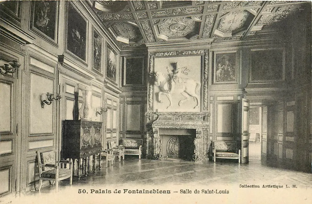 Palast von Fontainebleau — Saal Saint-Louis — Künstlerische Sammlung L. M. - Vorderseite