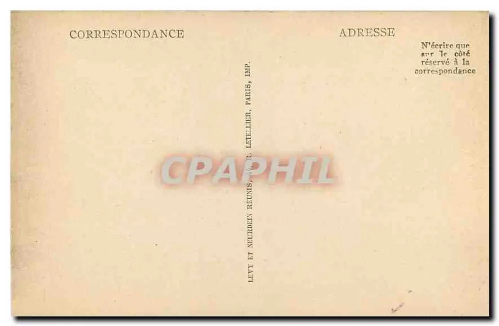 Floresta de Fontainebleau — O Elefante — L.L. — n°319 - Verso