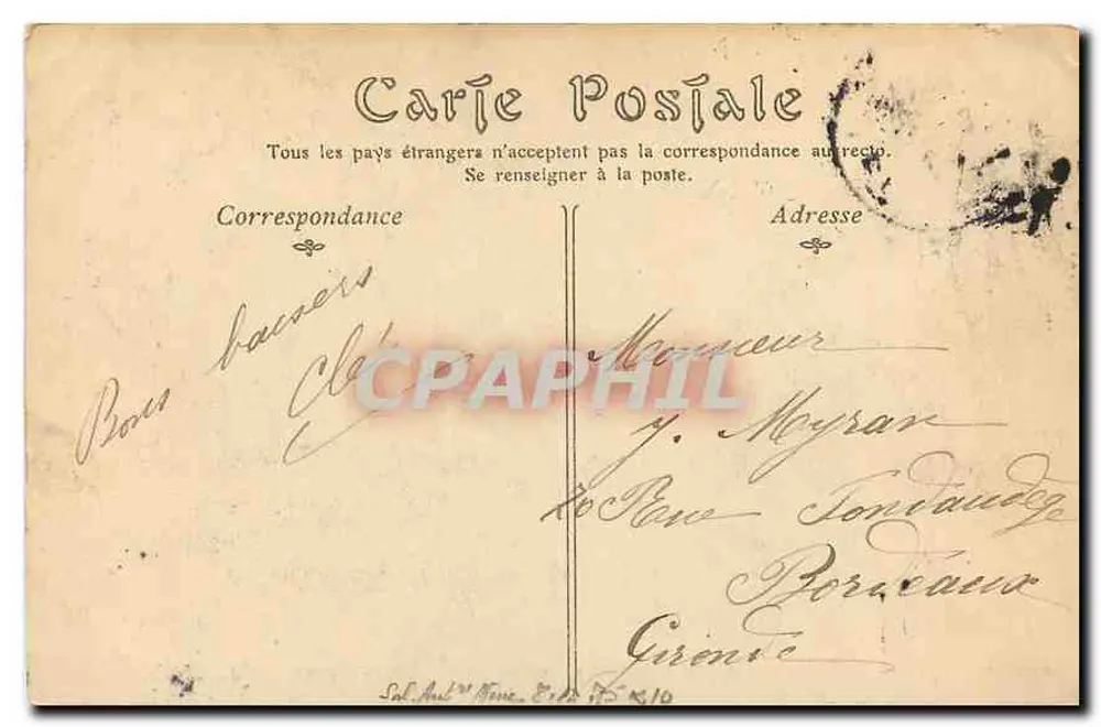 Paris. 2. Hotel des Invalides, die Cour d'Honneur. Pavillon Napoleon Ier — ND Piot, n° 867 - Rückseite