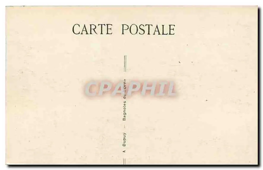 Bagnoles-de-l'Orne — Allée du Dante — editor A. Dupuy - Verso