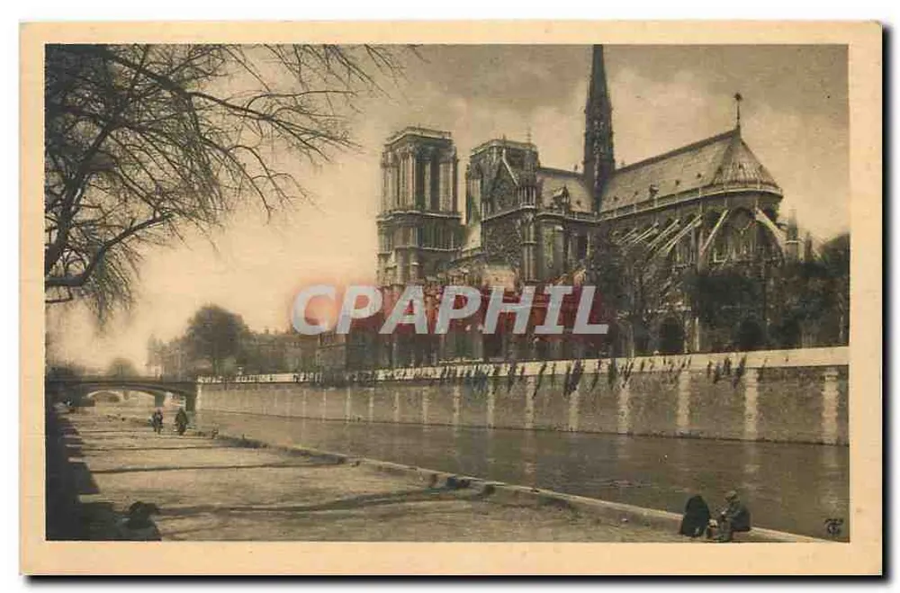 Paris – Notre-Dame — vue prise du pont de l'Archevêché — Édition d'Art T. C. 8, Avenue Victor-Hugo, Paris - Recto