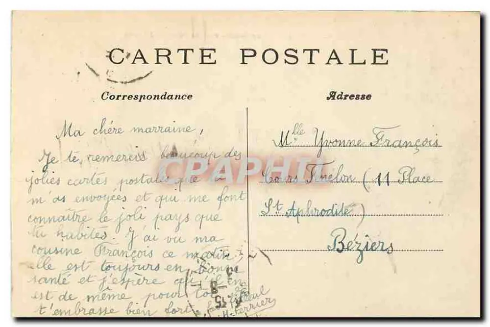 Paris — Vue Générale de la Place de l'Étoile — C.M. - Verso