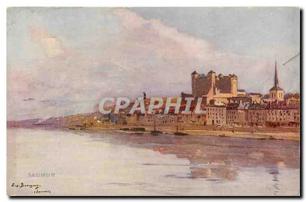 Saumur — Vista do castelo e da cidade — Manole & Cie, N° 9 - Frente