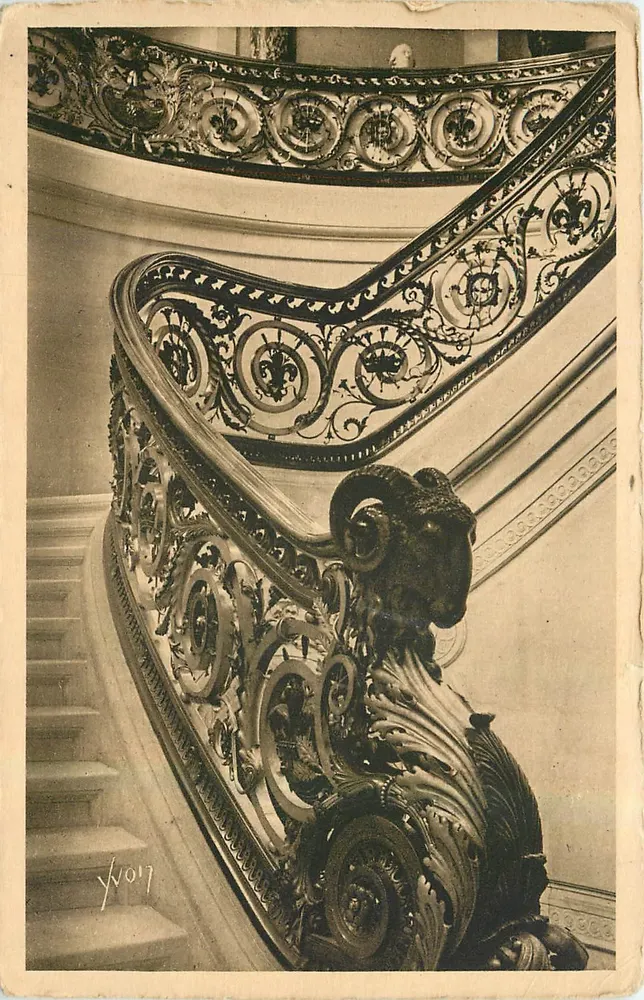 Château de Chantilly — Rampe der Ehren-Treppe — Edition d'Art YVON Paris - Vorderseite