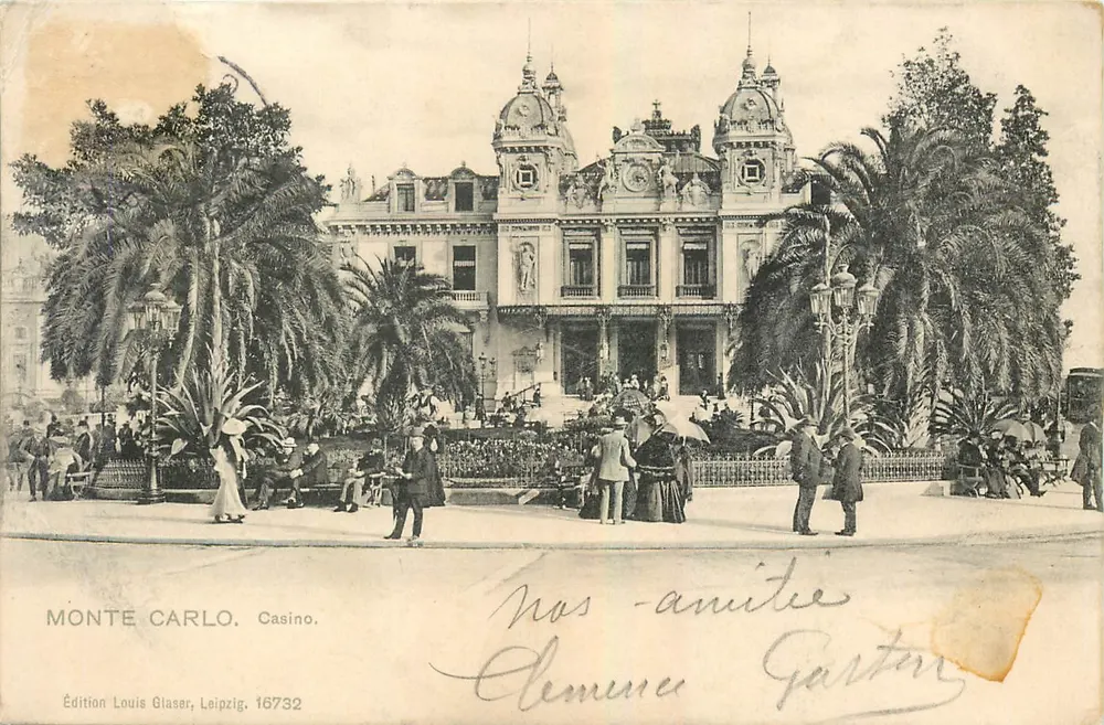 Monte Carlo - Casino — Edição Louis Glaser, Leipzig, n° 16732 - Frente