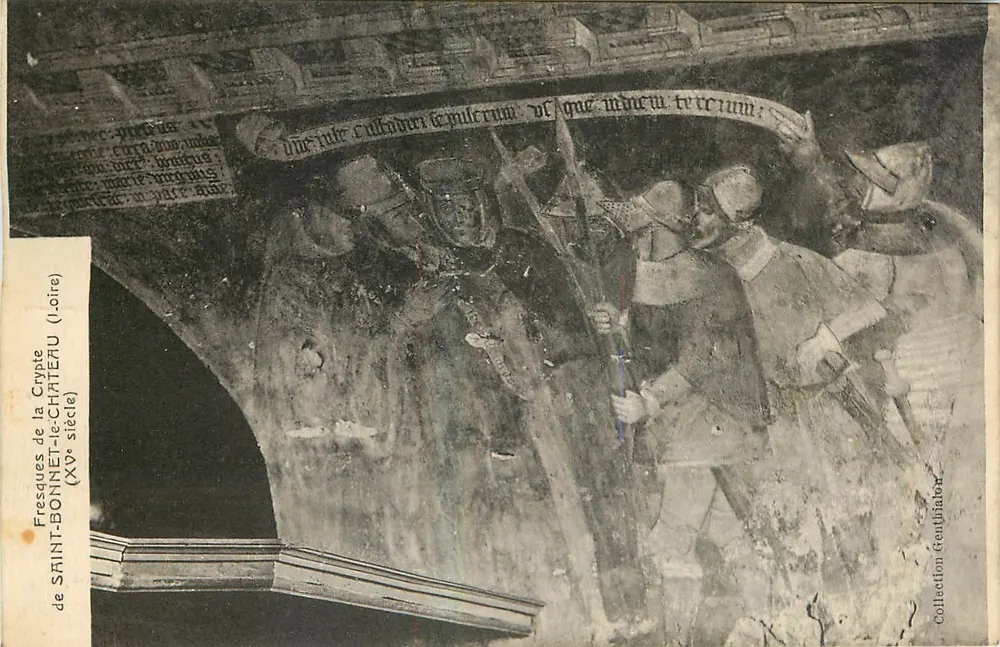 Fresques de la Crypte de Saint-Bonnet-le-Château — XVe siècle — Collection Grenjilabat - Recto