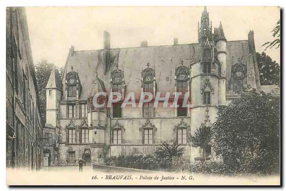 Beauvais - Palácio de Justiça - N.G. - Frente