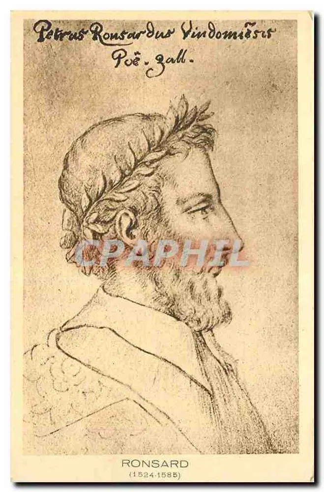 Pierre de Ronsard — Poeta francês — Braun & Cie, Paris - Frente