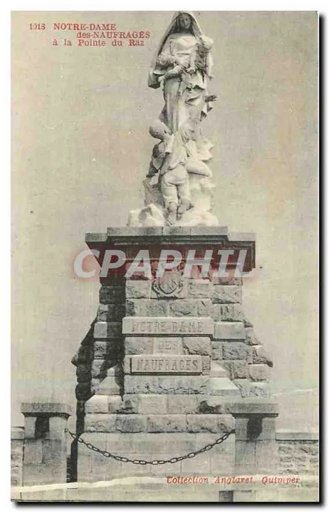 Unsere Frau der Schiffbrüchigen — Statue an der Pointe du Raz — Verleger Anglaret, Quimper - Vorderseite