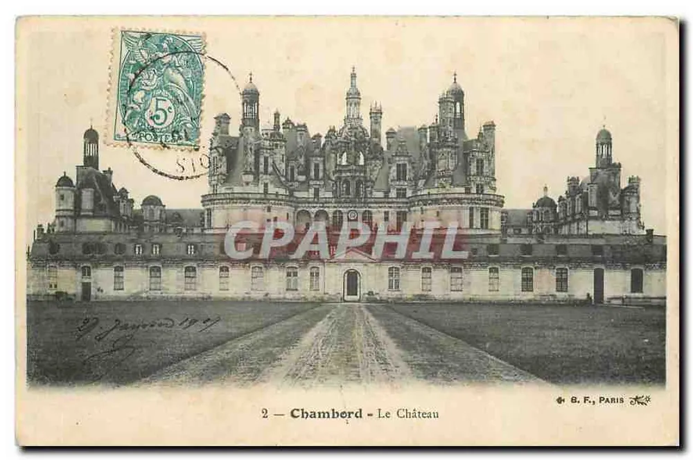 Chambord — O Castelo — B.F., Paris, n°2 - Frente
