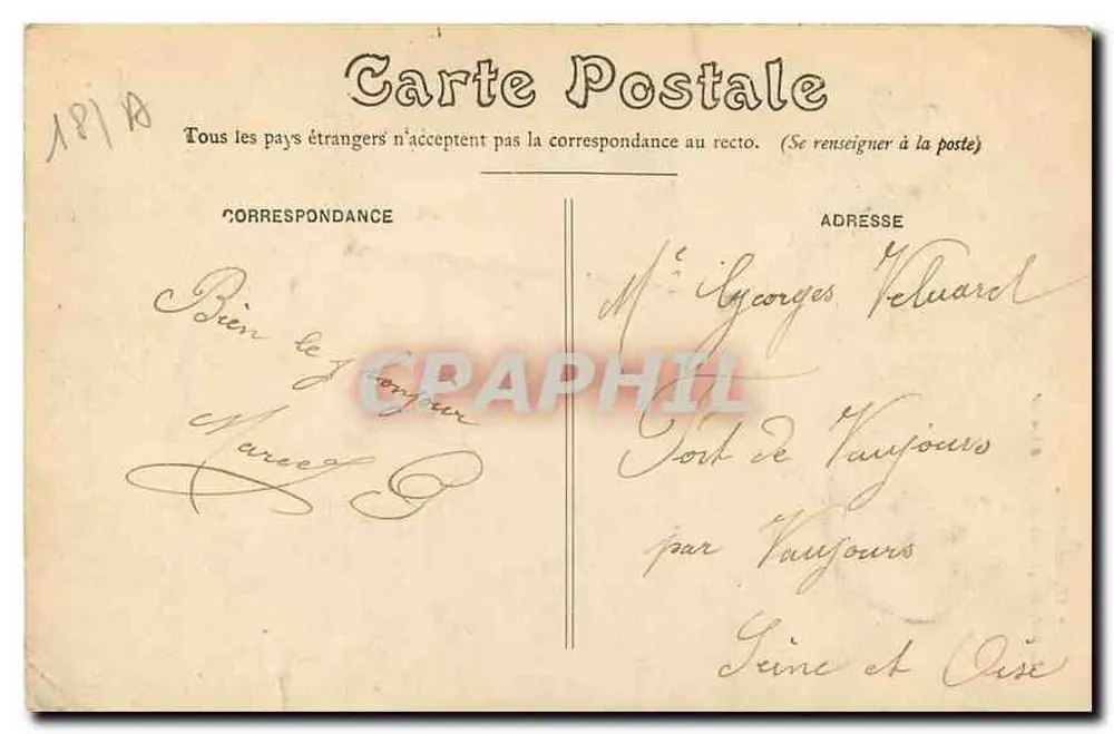 Bourges — Entrada do palácio Jacques-Cœur — Nouvelles Gasettes - Verso