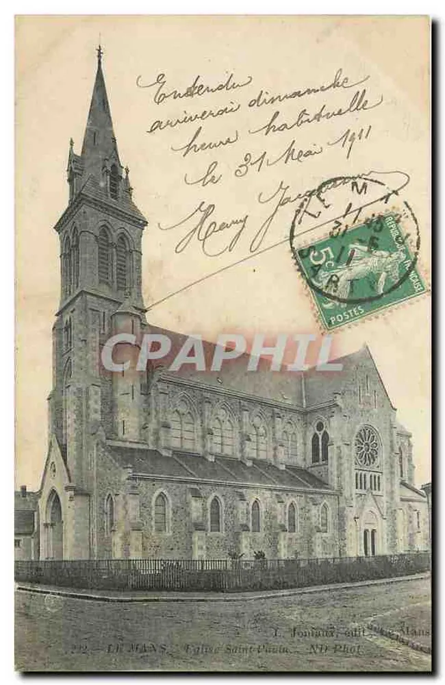 Saint-Clément Church — Le Mans — L. Fontaine, N° 22 - Front