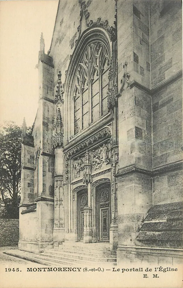 Montmorency (S.-et-O.) — Der Portal der Kirche — E. M. - Vorderseite
