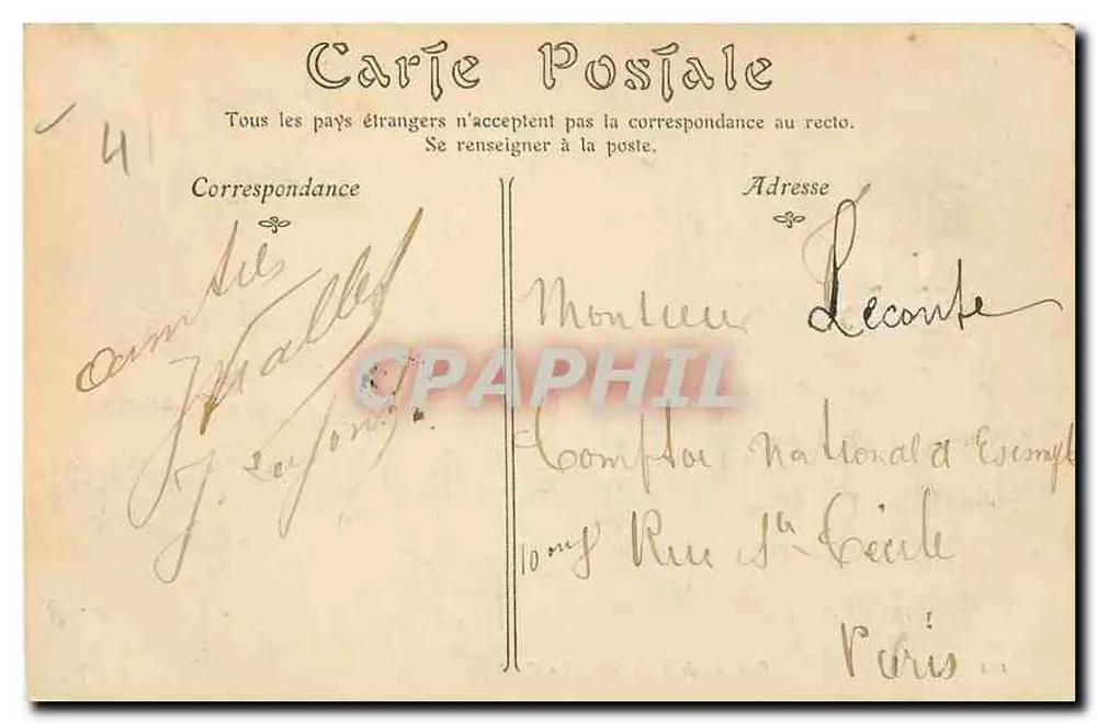 Castelo de BLOIS — A Cour — ND. Fot. - Verso