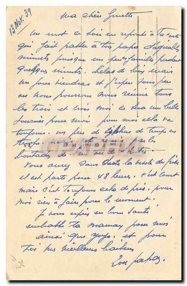 Metz — O Templo protestante — vista sob um ponte - Verso