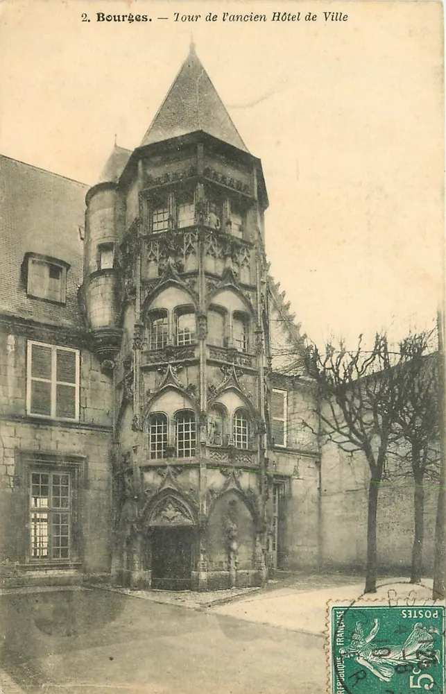 Bourges — Tour de l'Ancien Hôtel de Ville — Éditeur non identifié, n° de série 2 - Recto
