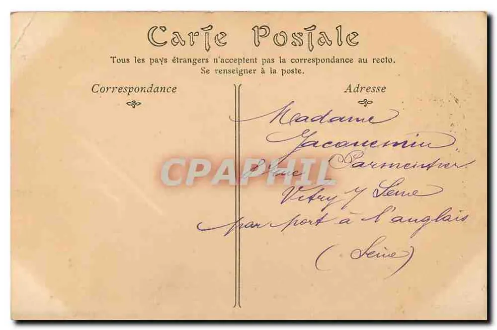 Angers — A Catedral — Editor não identificado, n° de série 10 - Verso