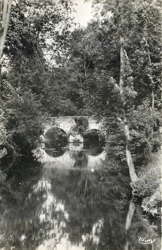 Ufer der Yerres am Soulin-Brücke - Brunoy (S.-et-O.) — Photographie de C. Oimy - Vorderseite