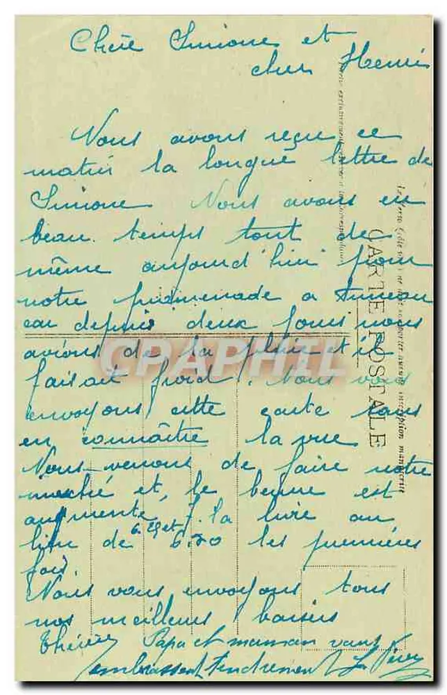 Château d'ESCLIMONT (E.-et L.) — Vue sur la pièce d'eau — G. Foucault, édit., Dreux - Verso