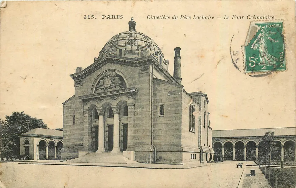 Friedhof des Père Lachaise — Der Krematoriumsbackofen — Verlag: 315. PARIS - Vorderseite
