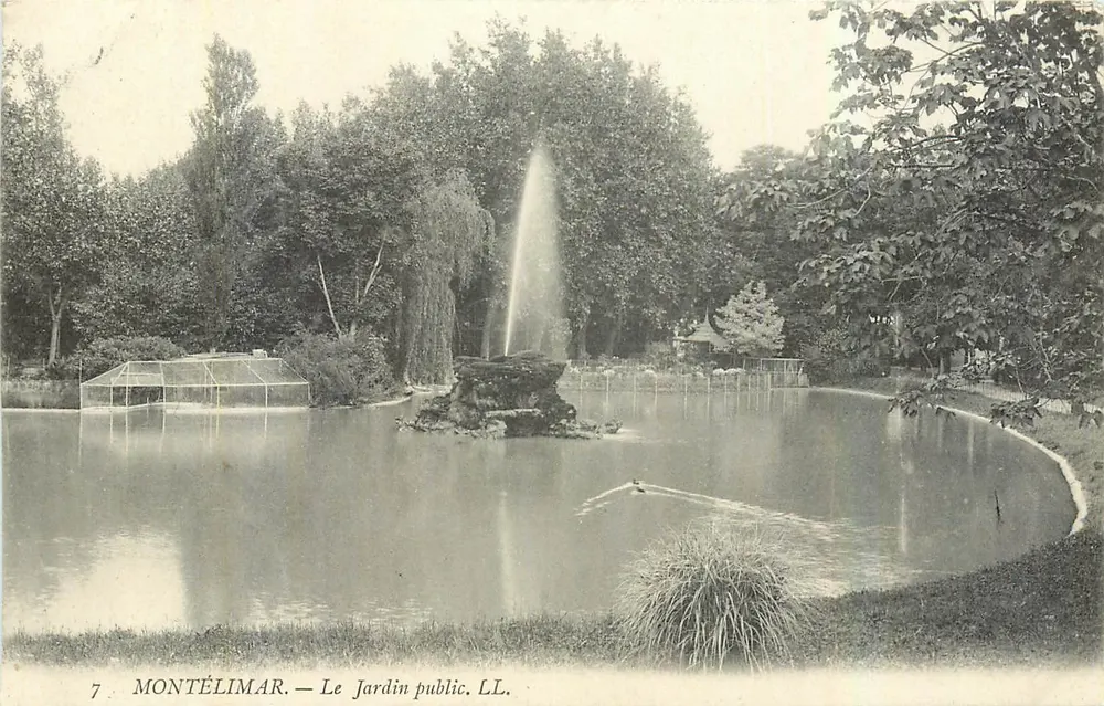 Montélimar — O Jardim Público — LL. n°7 - Frente