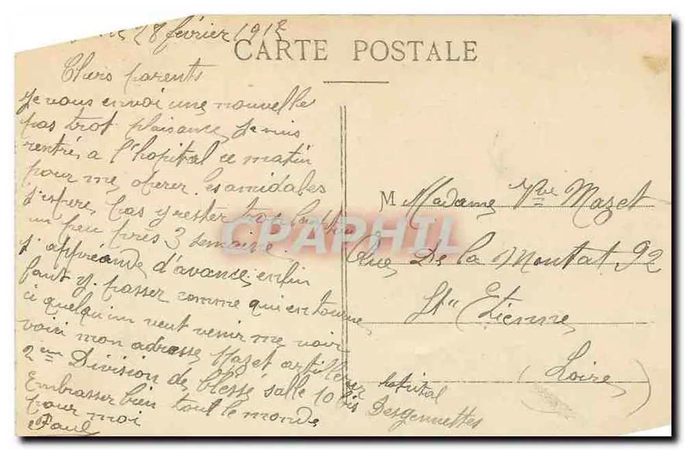 LYON — Palais de Justice et Pont du Palais — E.C.L. - Verso
