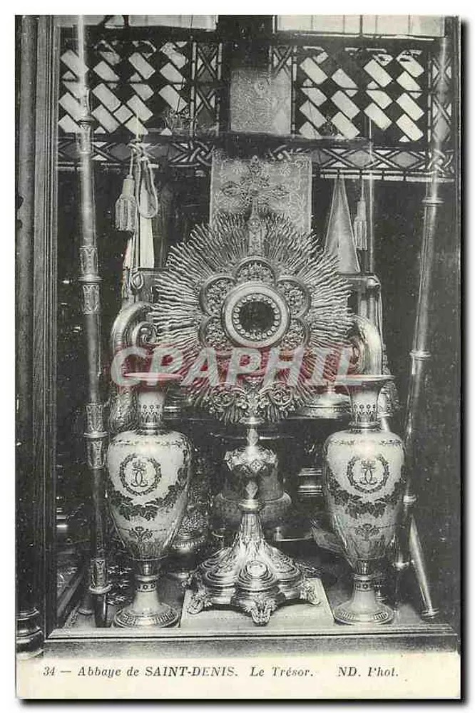 Abdij van SAINT-DENIS — Het Schatkamer — ND. P'hot. - Voorkant