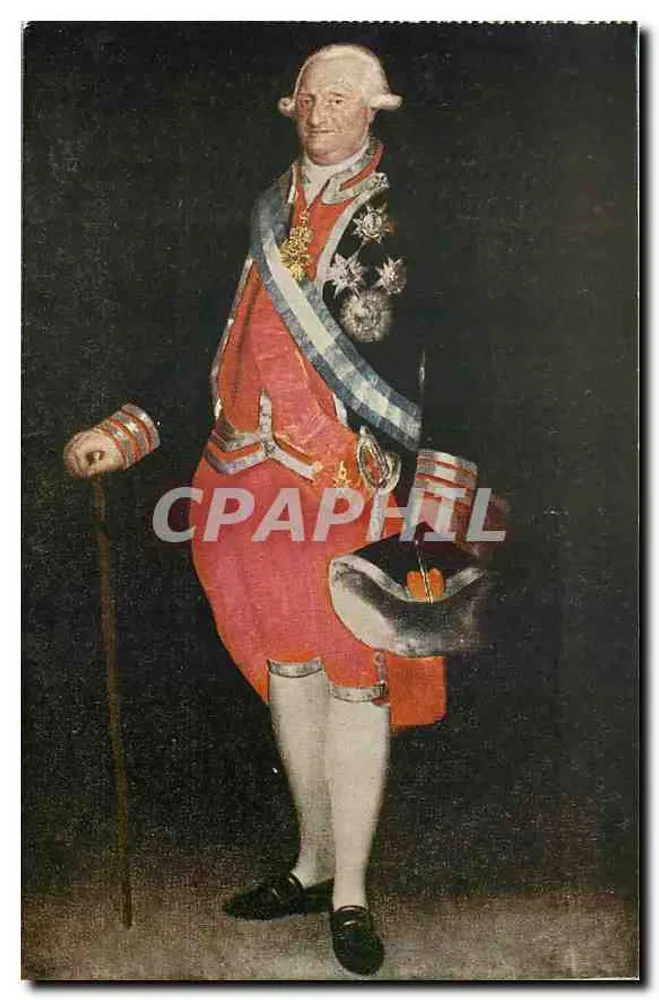 Carlos IV im Uniform der Guardia de Corps — Goya — Museo del Prado, Nr. 727 - Vorderseite