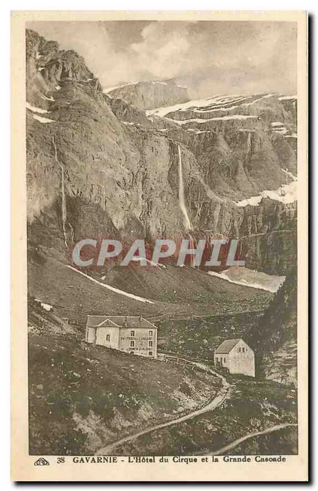 Gavarnie - L'Hôtel du Cirque et la Grande Casoade — éditeur Alsatienne des Arts Photographiques, Strasbourg - Recto