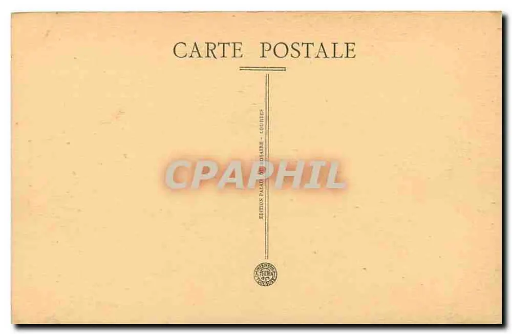 Lourdes — Os Robinets — Edição Palad'Or Déaune - Lourdes - Verso