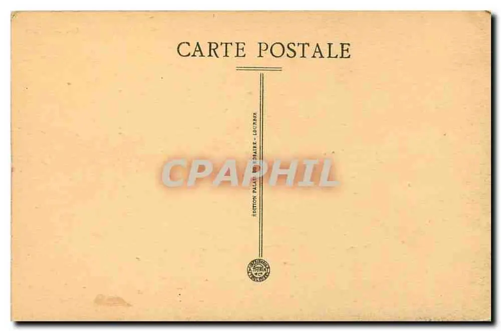 Lourdes — O Lago — Editor Palais-Draire, Lourdes - Verso