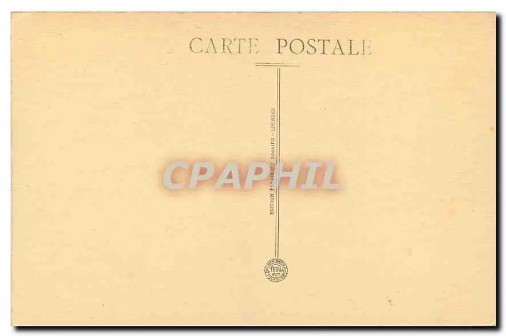 Lourdes — Visão geral da Basílica — Edição F. Lemaire, n°45 - Verso