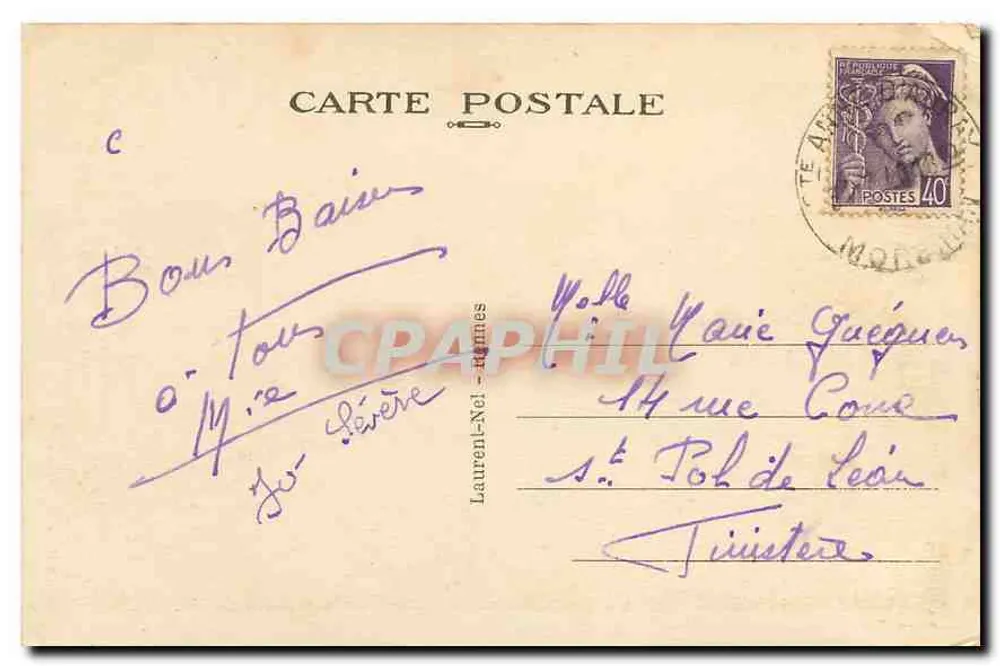 Sainte-Anne-d'Auray — Pilger, die ihr Mittagessen im Champ de l'Epine einnehmen — Loire, n°2086 - Rückseite
