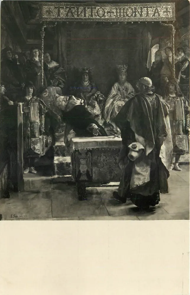La expulsion des Juifs — E. Sala — Musée National d'Art Moderne, Madrid - Recto