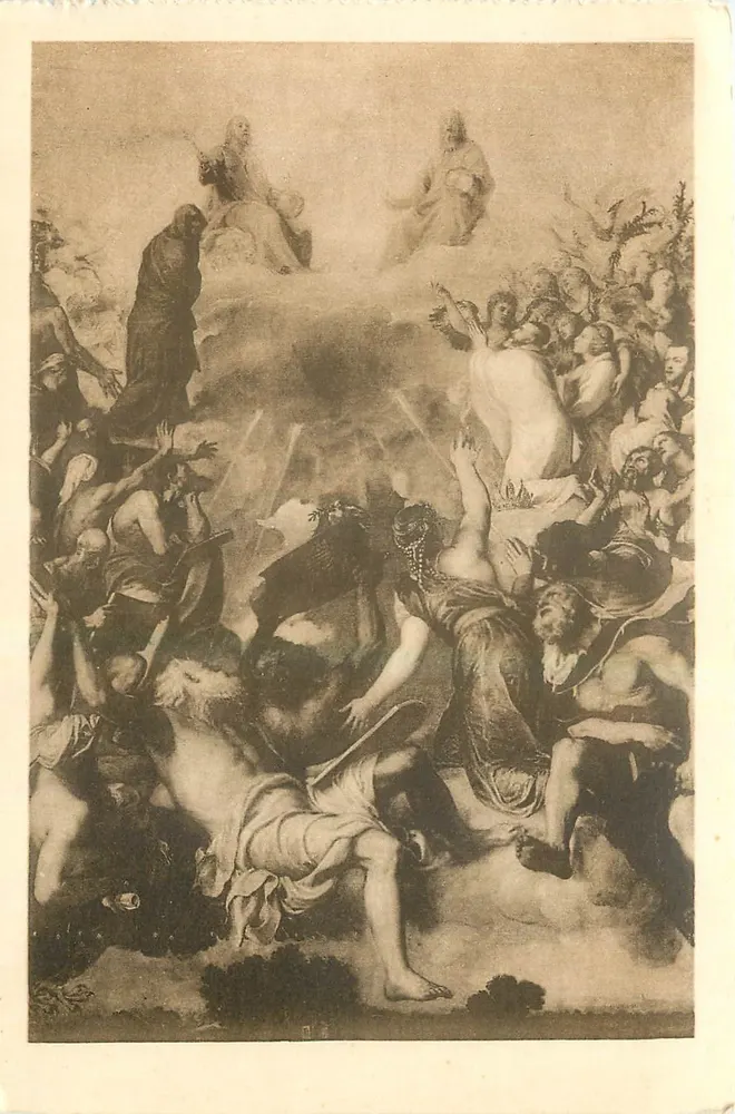Cuadro de la Gloria — Tiziano — Éditeur Huuser y Menet, n° 432 - Recto