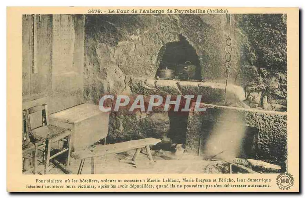 O forno da Auberge de Peyrebelle (Ardèche) — Editora: Éditions d'Art Margerit-Brémaut, Le Puy - Frente