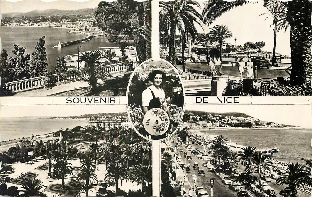 Vista panorâmica de Nice — Lembrete de Nice — L. Gilletta & Cie, Nice - Frente