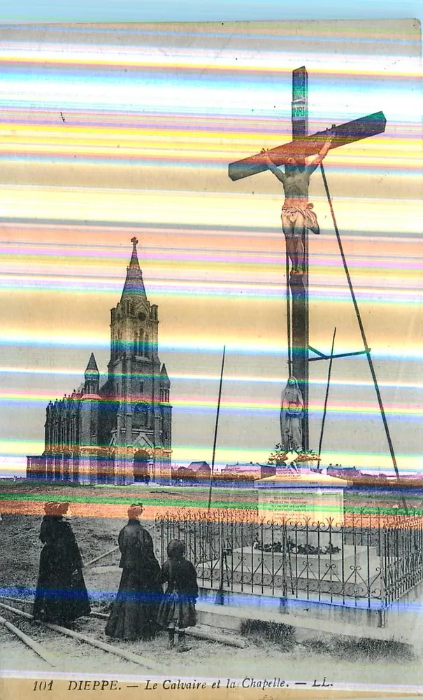 Dieppe — O Calvário e a Capela — LL. n° 101 - Frente