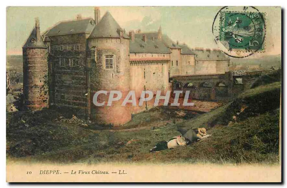 Dieppe — El Viejo Castillo — LL. - Anverso