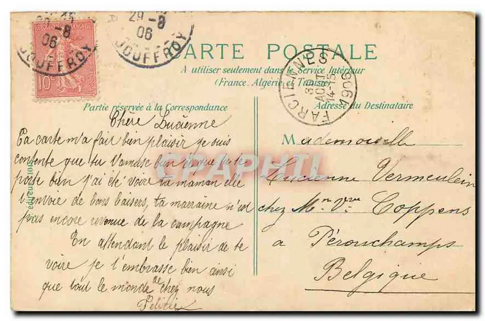 PARIS — Panorama dos 9 pontes sobre a Sena — editor não visível - Verso