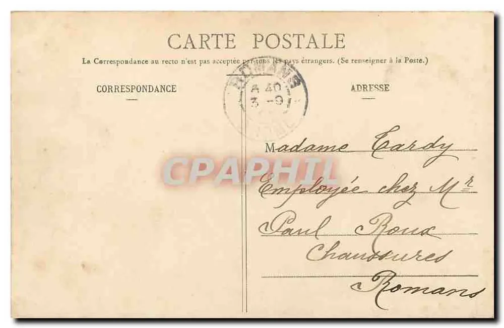 Grenoble - A Igreja São Bruno — Coleção L. P. — n° 427 - Verso