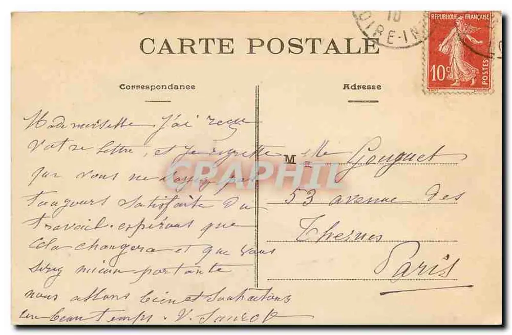 NANTES - La Loire au pied du Château — Phototypie Vassellier, Nantes, n°81 - Verso